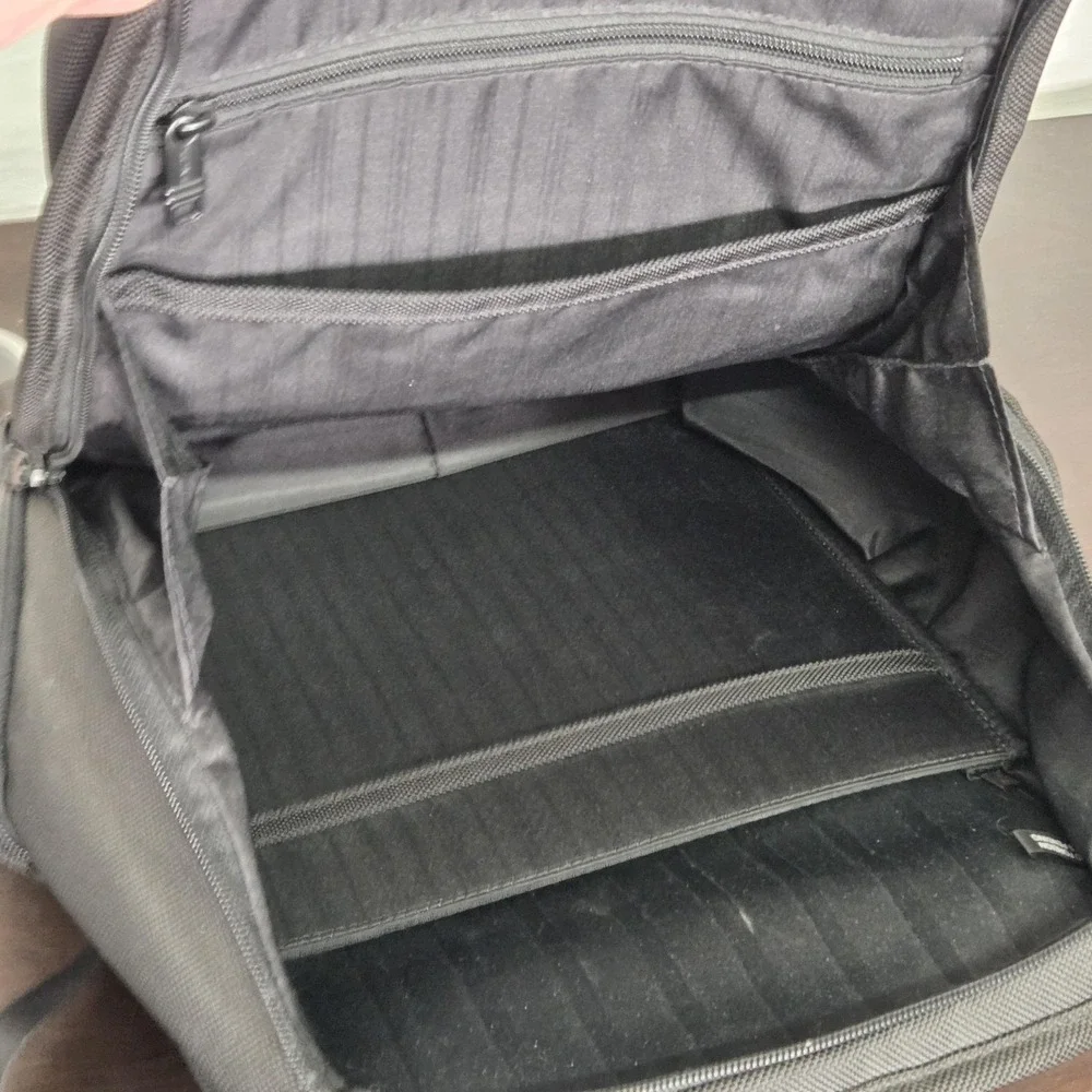 Tumi Backpack Black Alpha Business Compact Laptop Brief Pack Nylon Ballistic Bag